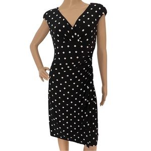 Lauren by Ralph Lauren faux wrap dress.